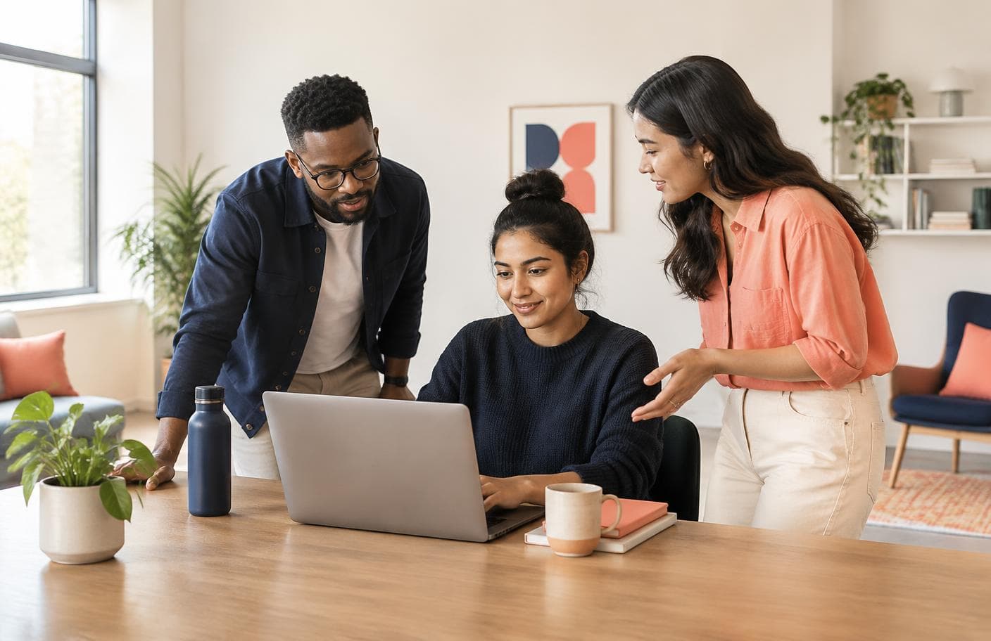 Northstar's customer support team working together